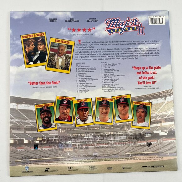 Warner Home Video Major League 2 Laserdisc LD Collectible Charlie Sheen - Picture 3 of 7